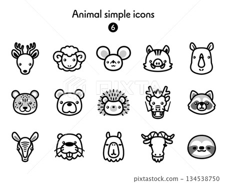簡單圖示集 動物 6 134538750