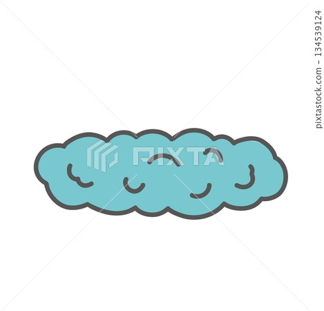 Illustration of Bristol Scale Type 2 (hard stool, lumpy, sausage-like) 134539124