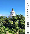 World Peace Pagoda and white stupa on a hill in Pokhara, Nepal World Peace Pagoda and white stupa on a hill in Pokhara, Nepal 134539782