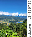 Phewa Lake and the countryside as seen from a hill on the outskirts of Pokhara, Nepal Phewa Lake and the countryside as seen from a hill on the outskirts of Pokhara, Nepal 134539789