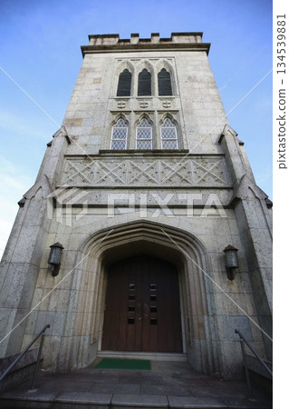 The front of Yokohama Yamate Anglican Church, a Yokohama City-certified historic building 134539881