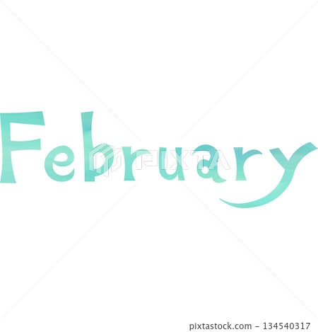 Beautiful watercolor February icon image illustration Beautiful watercolor February icon image illustration 134540317