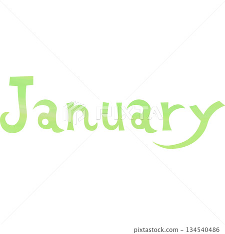 Beautiful watercolor illustration of January icon image Beautiful watercolor illustration of January icon image 134540486
