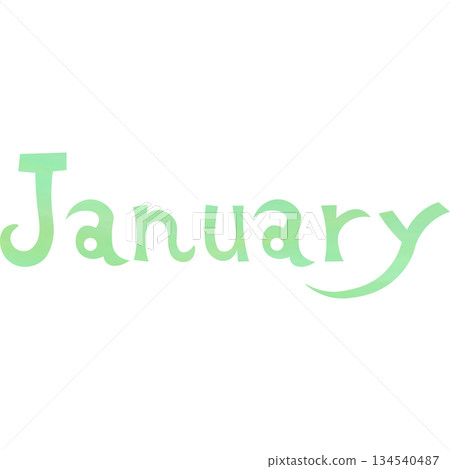 Beautiful watercolor illustration of January icon image Beautiful watercolor illustration of January icon image 134540487