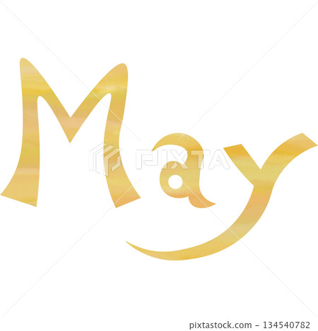 Beautiful watercolor pattern of May icon image illustration 134540782