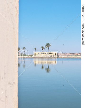 Morocco, Marrakech, Menara Gardens, Reservoir, May Morocco, Marrakech, Menara Gardens, Reservoir, May 134540823