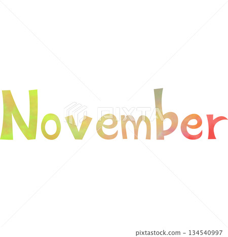 Beautiful watercolor November icon image illustration Beautiful watercolor November icon image illustration 134540997