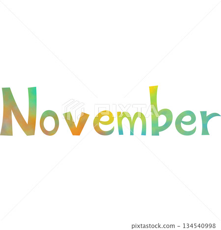 Beautiful watercolor November icon image illustration Beautiful watercolor November icon image illustration 134540998