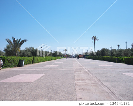 Morocco, Marrakech, Menara Gardens entrance, May Morocco, Marrakech, Menara Gardens entrance, May 134541181