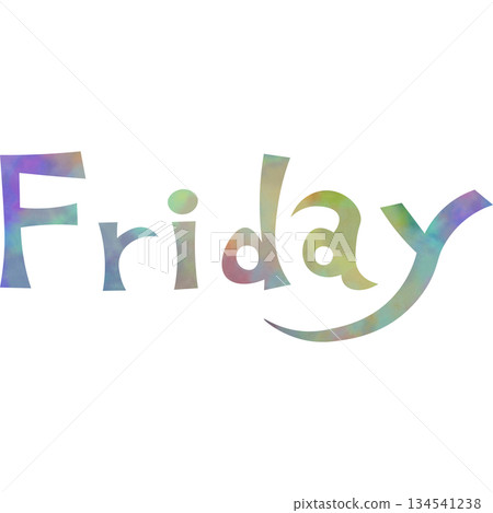 Beautiful watercolor Friday icon image illustration Beautiful watercolor Friday icon image illustration 134541238