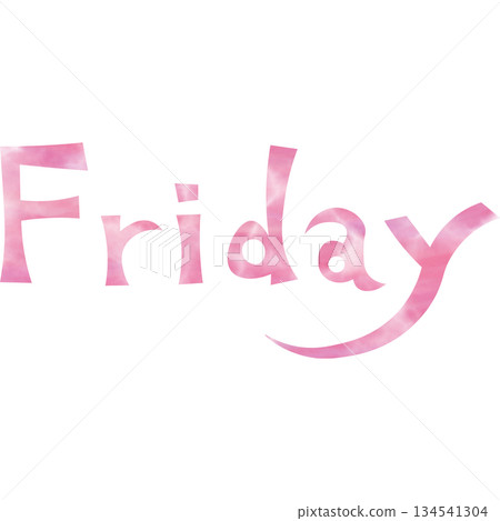 Beautiful watercolor Friday icon image illustration Beautiful watercolor Friday icon image illustration 134541304
