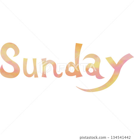 Beautiful watercolor pattern Sunday icon image illustration Beautiful watercolor pattern Sunday icon image illustration 134541442