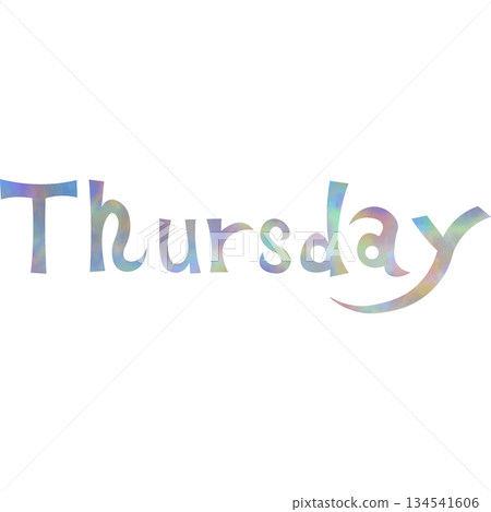 Beautiful watercolor Thursday icon image illustration Beautiful watercolor Thursday icon image illustration 134541606