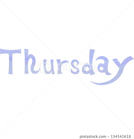 Beautiful watercolor Thursday icon image illustration Beautiful watercolor Thursday icon image illustration 134541618