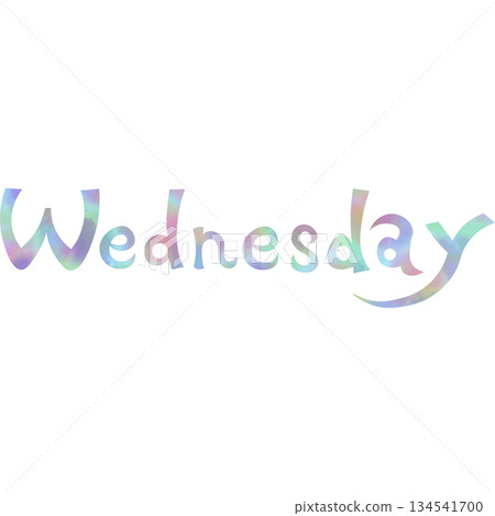 Beautiful watercolor Wednesday icon image illustration Beautiful watercolor Wednesday icon image illustration 134541700