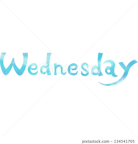 Beautiful watercolor Wednesday icon image illustration Beautiful watercolor Wednesday icon image illustration 134541705