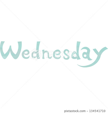 Beautiful watercolor Wednesday icon image illustration Beautiful watercolor Wednesday icon image illustration 134541710