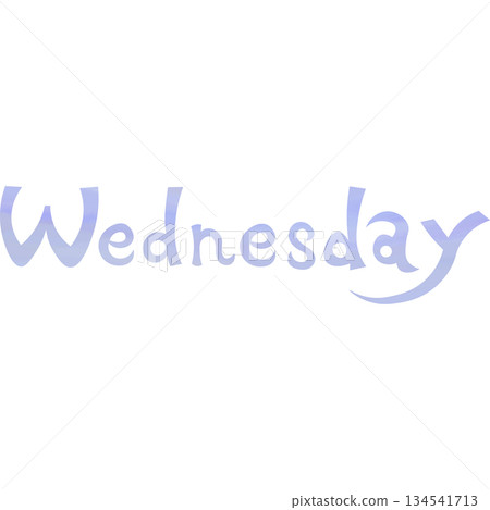 Beautiful watercolor Wednesday icon image illustration Beautiful watercolor Wednesday icon image illustration 134541713