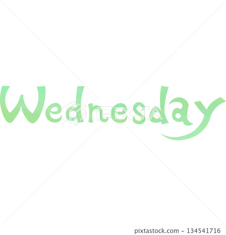 Beautiful watercolor Wednesday icon image illustration Beautiful watercolor Wednesday icon image illustration 134541716