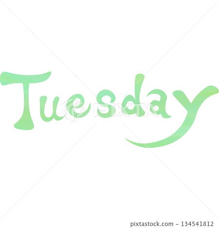 Beautiful watercolor Tuesday icon image illustration Beautiful watercolor Tuesday icon image illustration 134541812