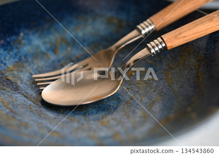 Plate after meals 134543860