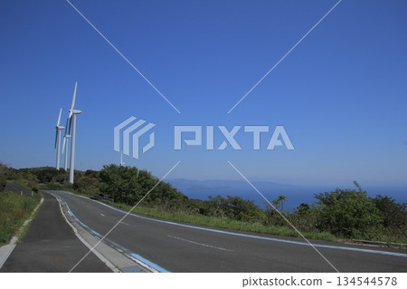 愛媛縣貞見崎半島的風車 134544578