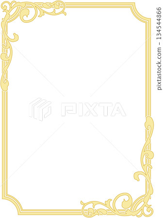 Art Nouveau style frame. A4 size, portrait. Art Nouveau style frame. A4 size, portrait. 134544866