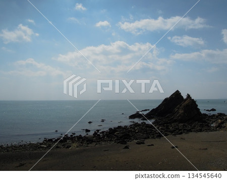 和歌山縣友島的戰場遺址和日本前軍事要塞遺跡 和歌山縣友島的戰場遺址和日本前軍事要塞遺跡 134545640