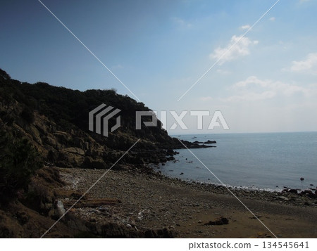 和歌山縣友島的戰場遺址和日本前軍事要塞遺跡 和歌山縣友島的戰場遺址和日本前軍事要塞遺跡 134545641