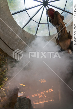 gardens by the bay, singapore, dinosaur 134545782