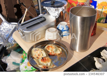 Lake Biwa Camp: Morning scenery, wild birds, and homemade gyoza 134546307