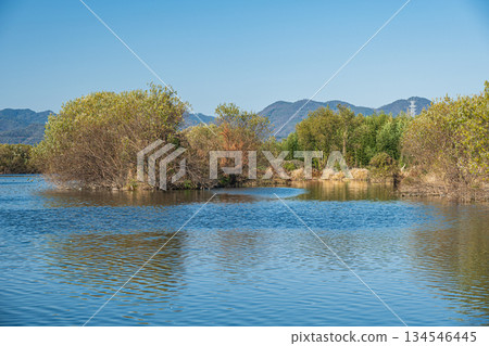 Katsura River waterfront scenery, Kyoto City Katsura River waterfront scenery, Kyoto City 134546445