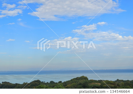 從佐賀海道注目台眺望有明海 從佐賀海道注目台眺望有明海 134546664