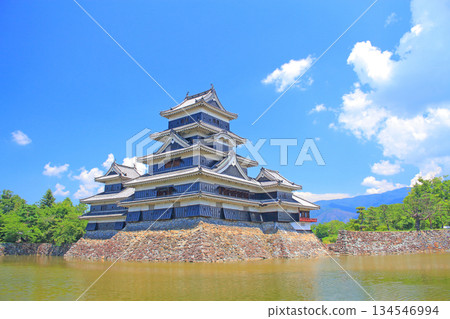 長野縣松本市國寶松本城風景 長野縣松本市國寶松本城風景 134546994