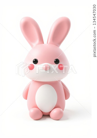 粉色可爱兔子玩偶 粉色可爱兔子玩偶 134547030