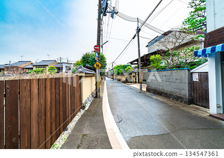 【傳統建築群重要保護區】京都府京都市北區上賀茂春景街景10 【傳統建築群重要保護區】京都府京都市北區上賀茂春景街景10 134547361