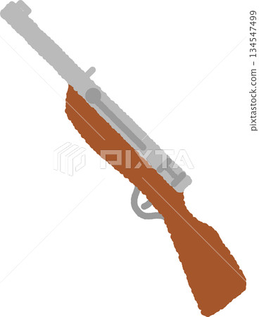 Hand-drawn simple icon illustration: Cork gun 134547499