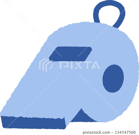 手繪單一圖示插圖：口哨 134547500