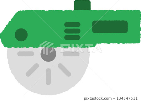 Hand-drawn single icon illustration: Electric cutter Hand-drawn single icon illustration: Electric cutter 134547511