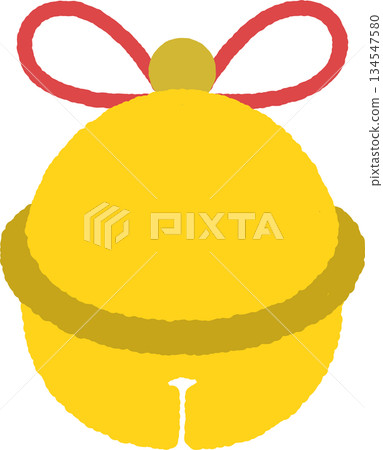 Hand-drawn single icon illustration: Bell 134547580
