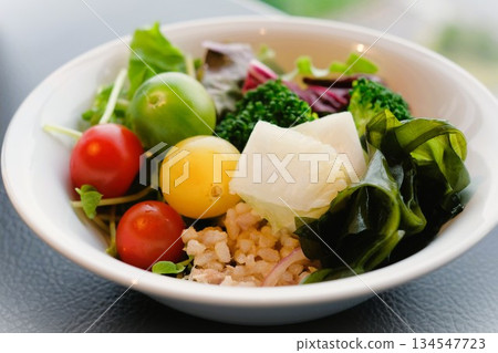 Delicious buffet-style salads Delicious buffet-style salads 134547723