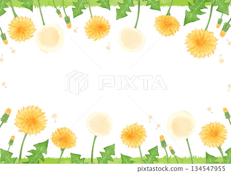Gentle hand drawn dandelion background illustration Gentle hand drawn dandelion background illustration 134547955