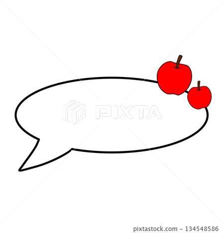Apple speech bubble simple 134548586