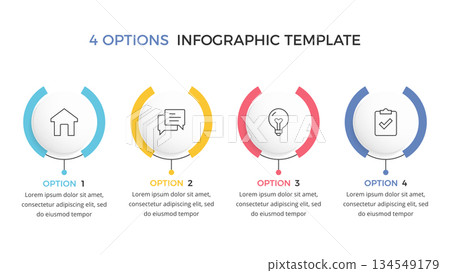 Four Options Infographic Four Options Infographic 134549179