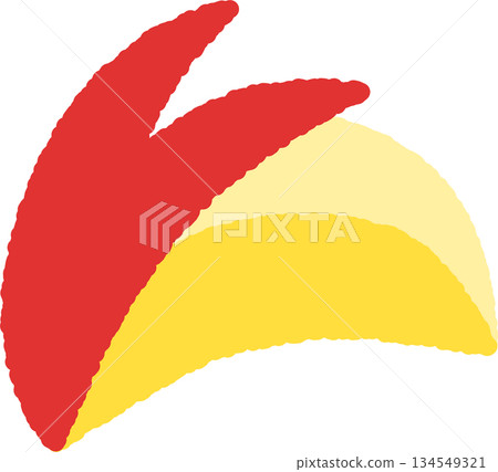 手繪單圖示插畫水果蘋果兔子 134549321