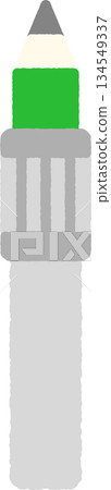 Simple hand-drawn icon illustration of pencil extension holder Simple hand-drawn icon illustration of pencil extension holder 134549337