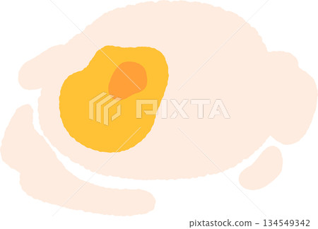 Hand-drawn icon: Boiled egg 134549342