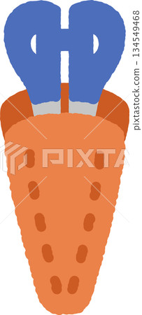 Hand-drawn simple icon illustration: scissors cover 134549468