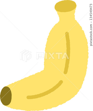 成熟香蕉的圖示插圖 成熟香蕉的圖示插圖 134549473