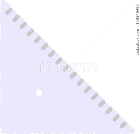 手繪單一圖示插圖：三角板 134549496